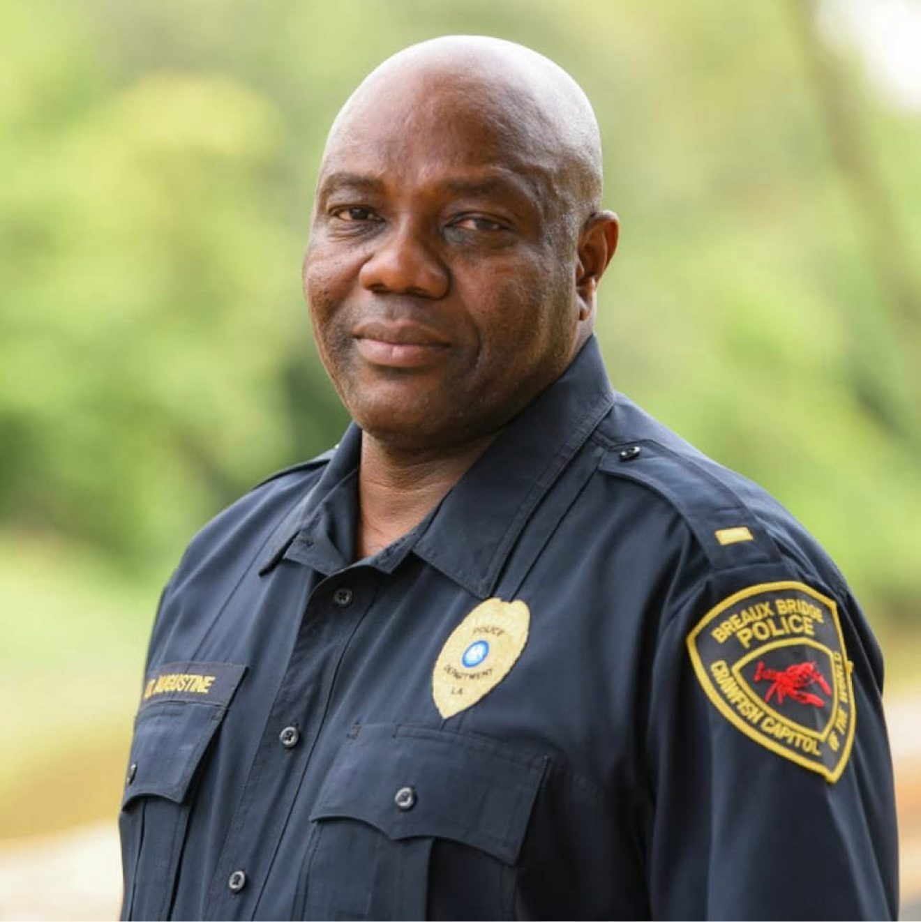 Hubert Augustine in uniform